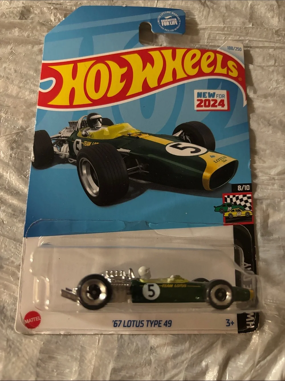 Hot Wheels '67 Lotus Type 49 Die-Cast Racing Car - Green & Yellow